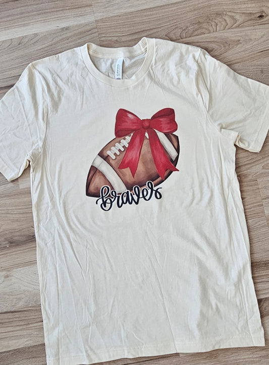 Braves Football w/Bow
