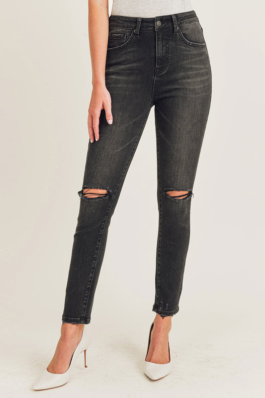 Black High Rise Denim