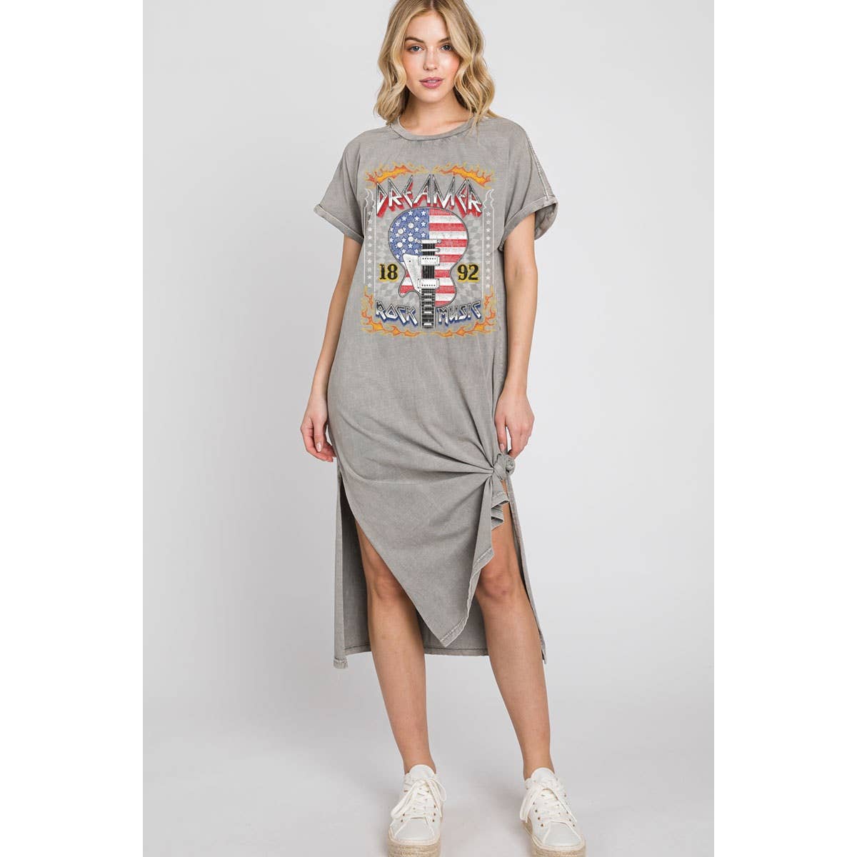 DREAMER ROCK MUSIC MINERAL GRAPHIC DRESS