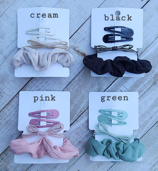 Scrunchie & Clip Set